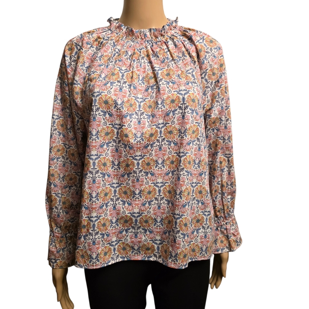 J. Crew Floral Print Women's Blouse Size S Nwt - Picture 2 of 15